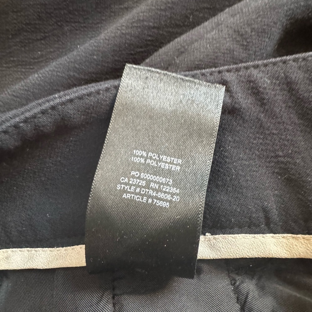 Aritzia Wilfred Tie-Front Pants in black Crepette - High-Waist Pants - Size 4 - Picture 8 of 12